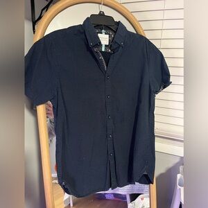 Denim & Flower Dark Blue Casual Button Down Shirt
